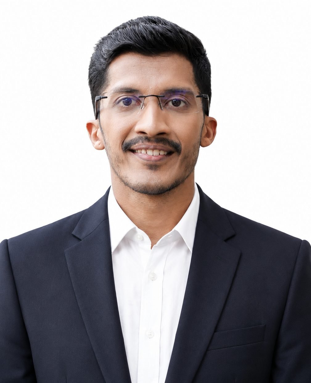 Portrait photograph, Shah Precicast leadership team (pairing with Mr. Sanjay Munavali pending owner confirmation)